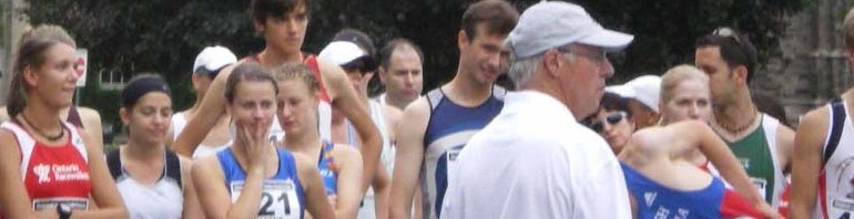 Line up for the 2009 Canandian Race Walk Championships